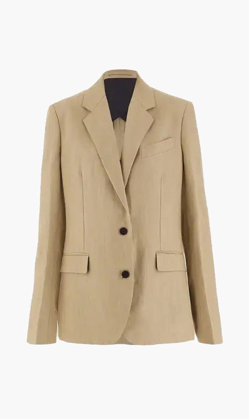 Khaki structured blazer